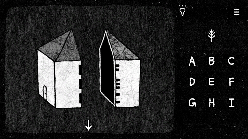 Her Trees: The Puzzle House — first room with scattered objects to drag and overlap